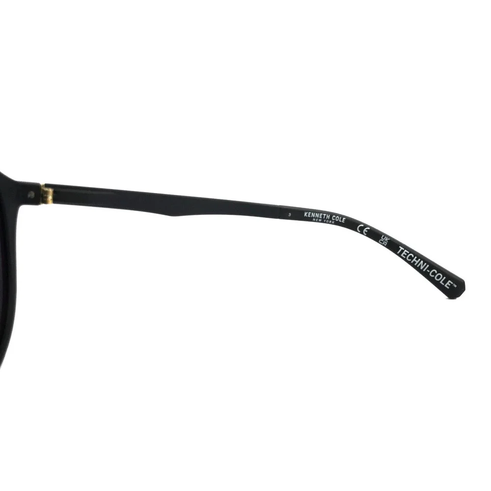Kenneth Cole Sunglasses KC261 02D Matte Black Frames with Gray Polarized Lenses